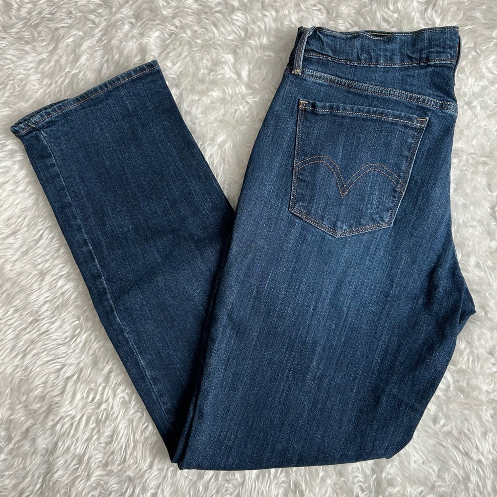 Levi's Women's Dark Blue 505 Straight Jeans 30 - Picture 4 of 13